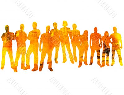 people silhouettes