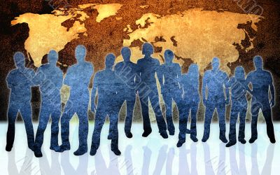 people silhouettes