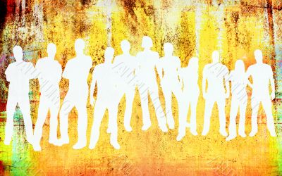 people silhouettes