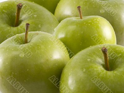 fresh green apples