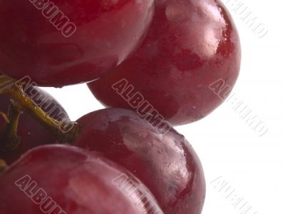 fresh red grapes