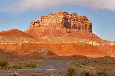 Red mountain.