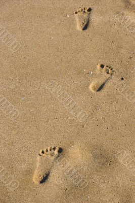 Steps in sand