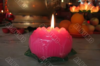 Lotus candles