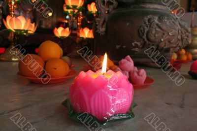 Lotus candles