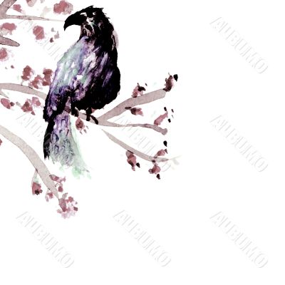 Chinese art brush painted back ground