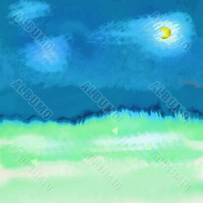 Chinese art brush painted back ground