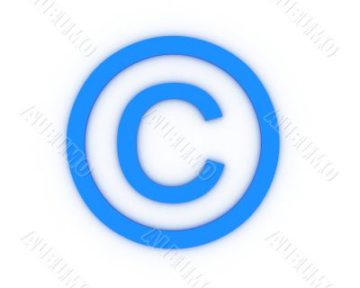 Sign of copyright