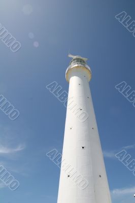 White Lighthouse into Sun