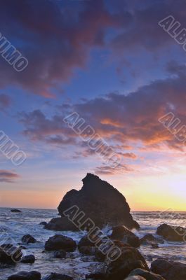 Sunset at Muir Beach
