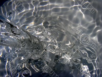 Abstract of water pouring