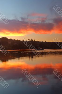 Sunset on the bay