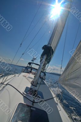 sailing away