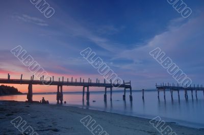 Old Pier at Sunset