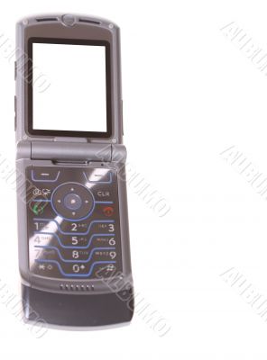cell phone on white background