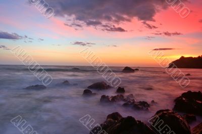 Sunset at Muir Beach