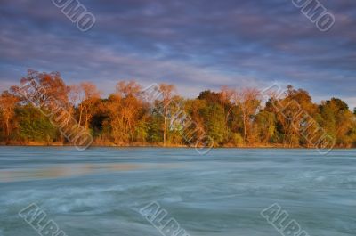 flooded river