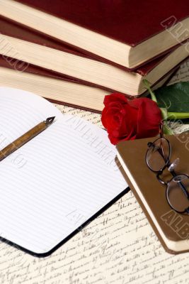 Letter with Rose 2