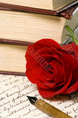 Letter with Rose 1