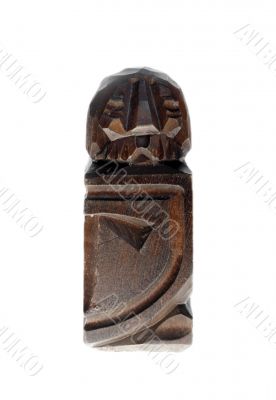 wooden carved chess pieces