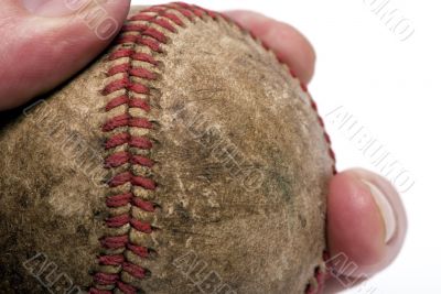 Holding a baseball 2