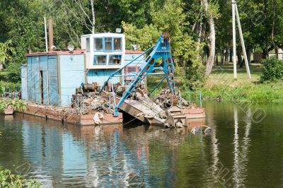 cleaning of river-bed