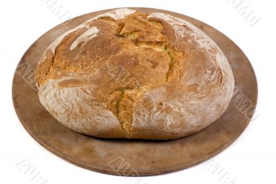 Bread loaf isolated