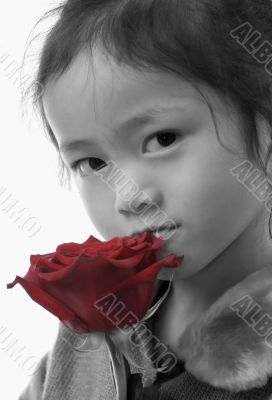 Girl with a rose 2