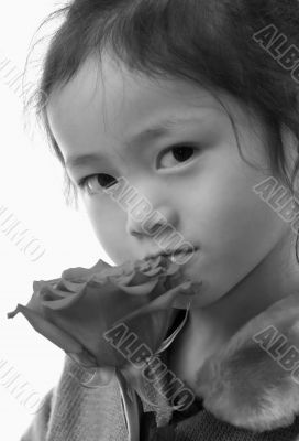 Girl with a rose 2