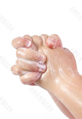 Soapy hands
