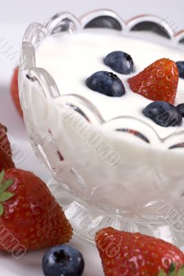 Strawberry and Blueberry Yogurt 4
