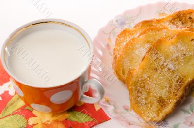 Toast and milk