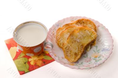 Toast and milk