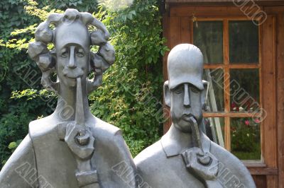 Nils Bohr and Albert Enshteyn