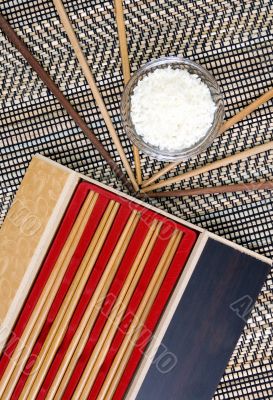 Chop sticks and rice 2