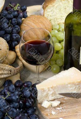 Bread Cheese and Wine 1