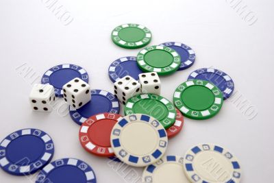Dice and chips