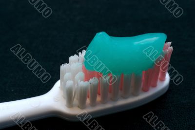 toothbrush and toothpaste