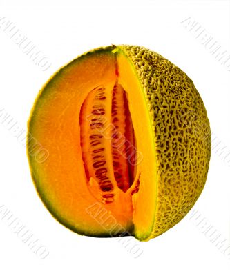 Isolated Cantaloupe