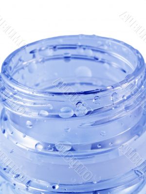 Isolated Open Blue Water Bottle