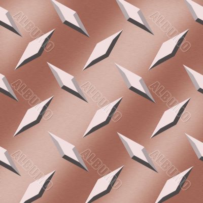 Copper Diamonds Background
