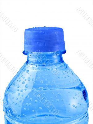 Isolated Blue Water Bottle