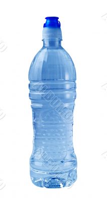 Isolated Blue Water Bottle