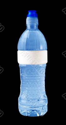 Isolated Blue Water Bottle