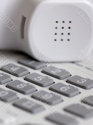 Office phone close up