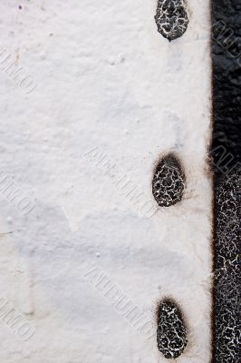 black and white wall