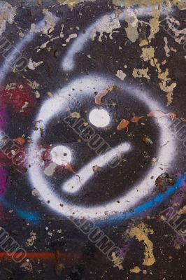 smiley graffiti