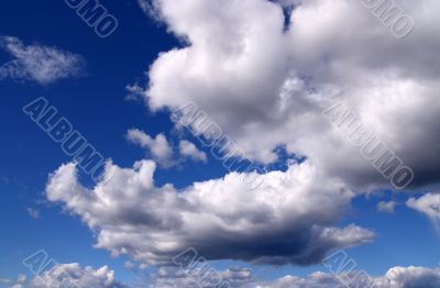 cloudy blue sky