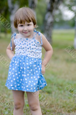 Innosent girl with Devil`s eyes