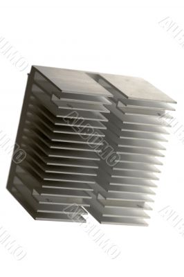 Isolated silver radiator